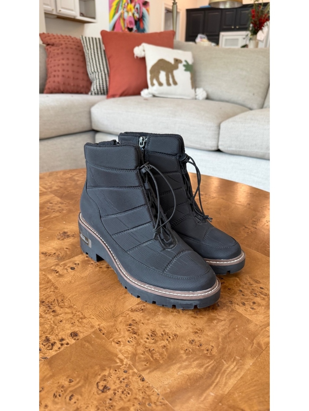 Blondo Daisy Waterproof Black Ankle Boots Size 7
